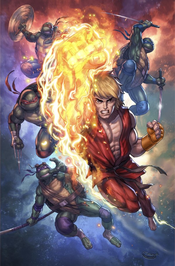 Teenage Mutant Ninja Turtles vs. Street Fighter #1 W - Sajad Shah Exclusive Variant