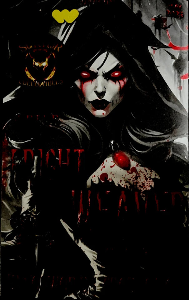 Fright Weaver Preview #1 - Witchy Negative Space METAL Variant 1/1 Auto w/ CoA