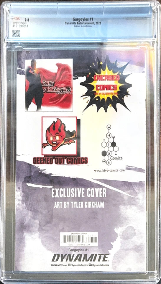 Gargoyles #1BD - Tyler Kirkham B&W Virgin Variant