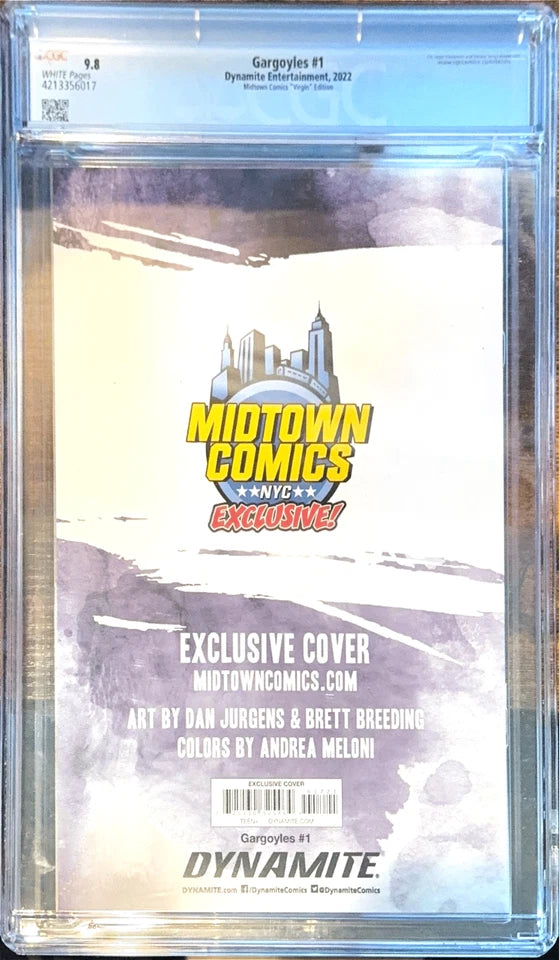 Gargoyles #1AN - Dan Jurgens "Midtown Color Virgin" Variant