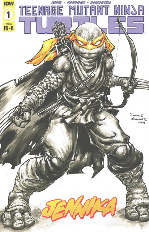 Teenage Mutant Ninja Turtles: Jennika #1RI-B - Freddie Williams II 1:25 Retailer Incentive Variant Cover B