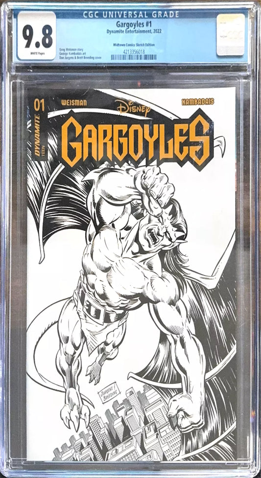 Gargoyles #1AO - Dan Jurgens "Midtown B&W" Variant