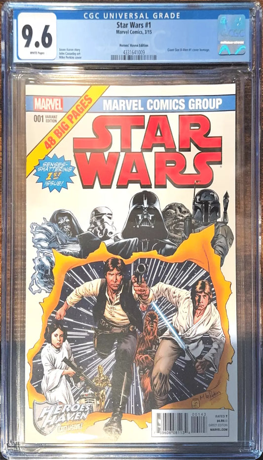 Star Wars, Vol. 2 (Marvel) #1AY - Mike Perkins Heroes Haven Giant Size X-Men #1 Homage Exclusive Variant