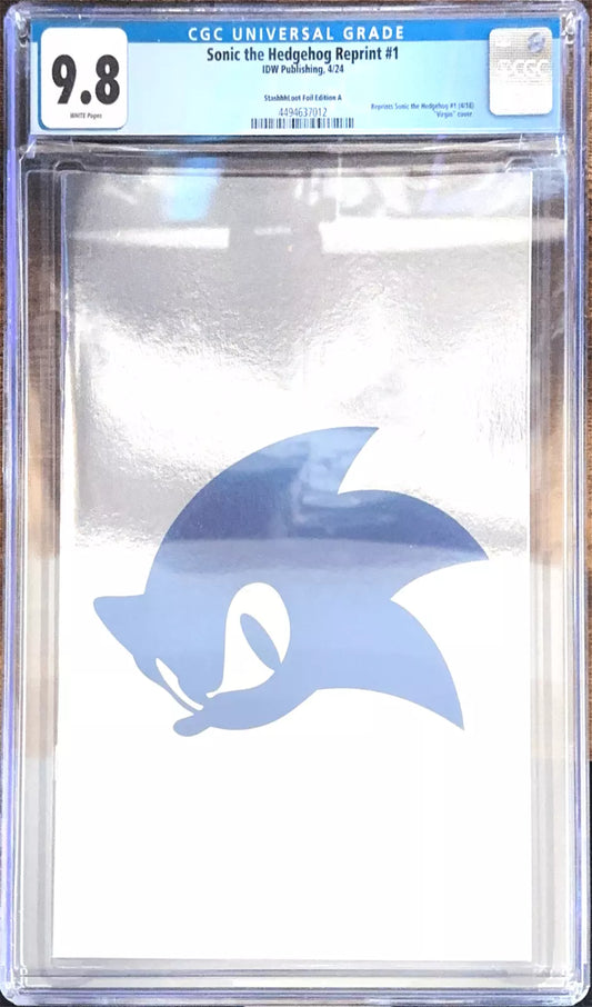 Sonic the Hedgehog, Vol. 3 #1 U - Symbol C2E2 Exclusive Reprint Virgin Foil Variant (Ltd. 1500)