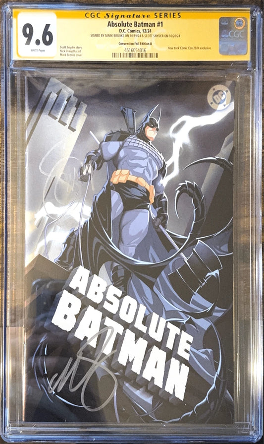 Absolute Batman #1 L - Mark Brooks NYCC Exclusive Foil Variant