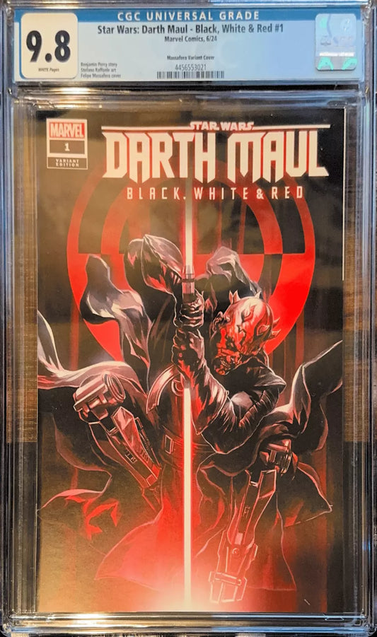 Star Wars: Darth Maul - Black, White & Red #1 B - Massafera Variant Cover