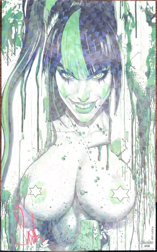 Extinction Highway Preview - "Here's Punchy" Naughty Green Sparkle Foil 1/1