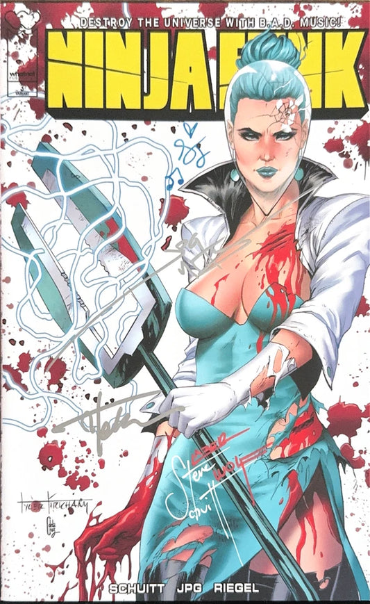 Ninja Funk #3 J - Whatnot Tyler Kirkham Queen Bad Battle Damaged Trade Variant