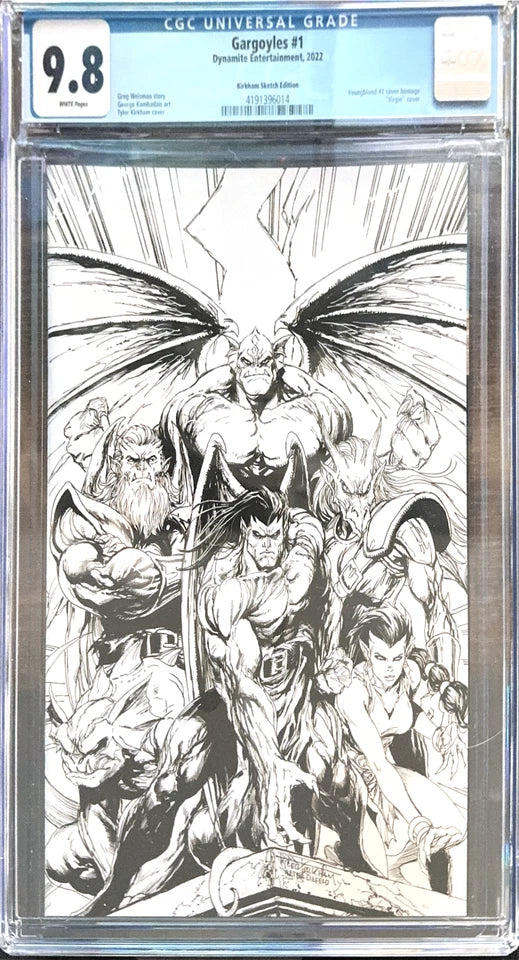 Gargoyles #1BD - Tyler Kirkham B&W Virgin Variant